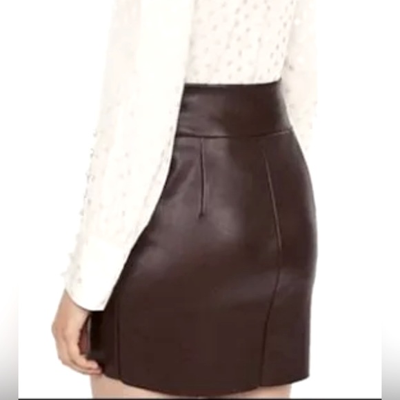 Express Faux Leather Mini Skirt - Picture 2 of 6